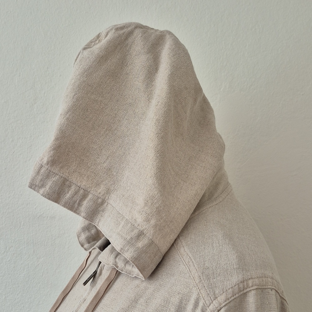 J. Jill Khaki Utility Jacket with Subtle Gold Shimmer Sz XS - Picture 8 of 16